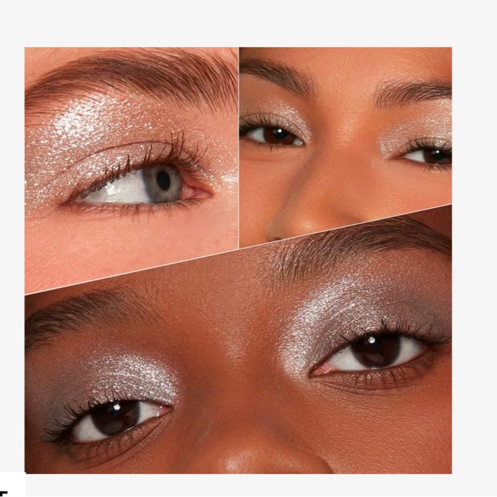 ❤️HALF MAGIC .. GLITTER PUCK Shimmering Silver Dust…cyber diamond NIB